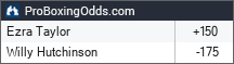 Ezra Taylor vs Willy Hutchinson odds - ProBoxingOdds